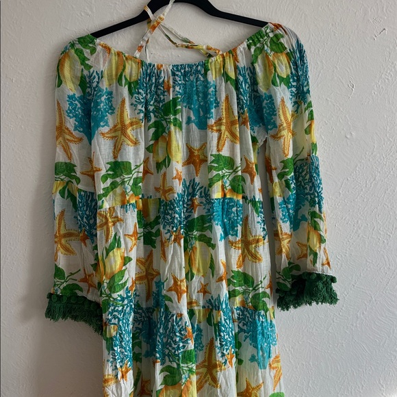 Floral Beaded Swim Cover Up - Picture 4 of 4